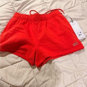 ALO Yoga Women's Bright Red Athletic Shorts